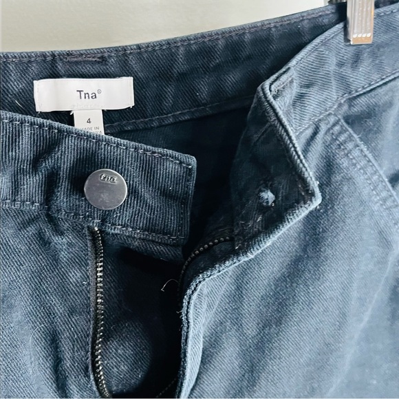 Aritzia Tna Greenwich Pant Womens size 4 Black Cargo Grunge Wide Leg - Picture 9 of 10